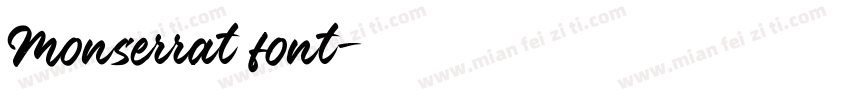 Monserrat font字体转换
